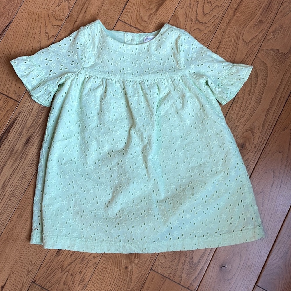 Gymboree 2t green eyelet dress